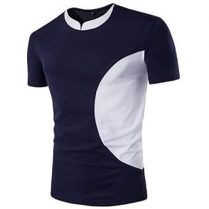 Trendy T-Shirt – Blue & White